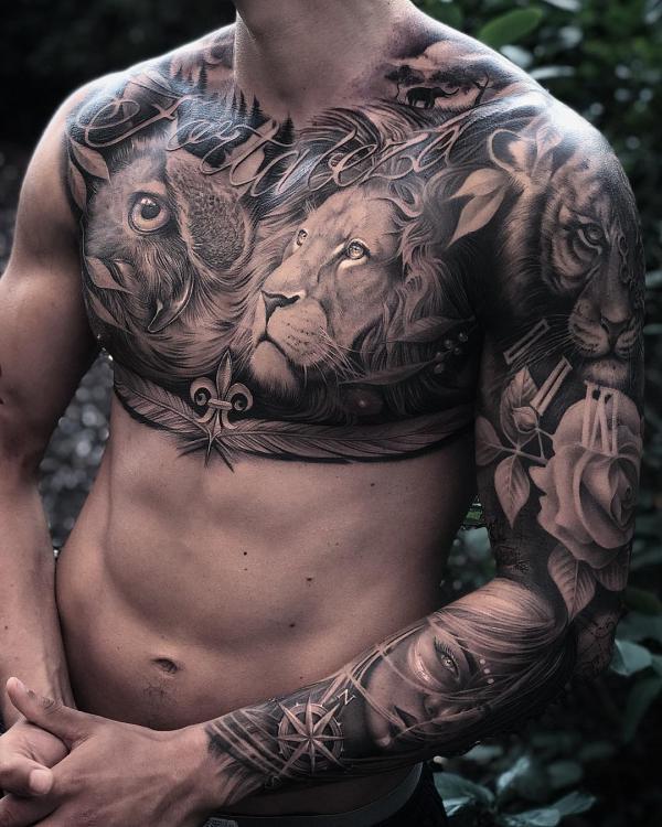 80 Bold and Artistic Chest Tattoos for Men