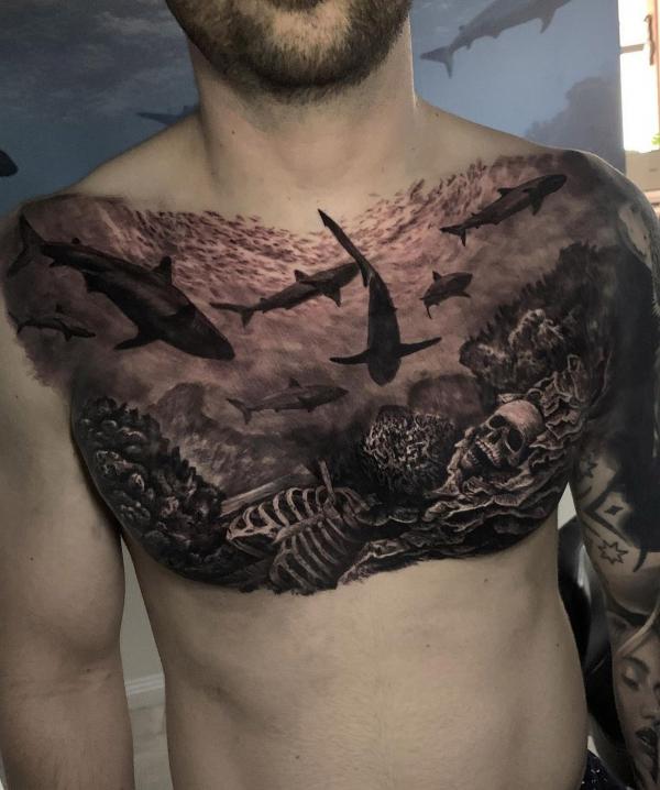 80 Bold and Artistic Chest Tattoos for Men