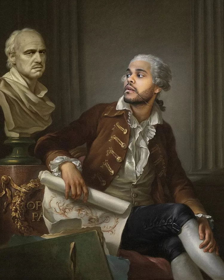 French Artist Kyès’ transformed Modern Celebrities to Classical Portraits