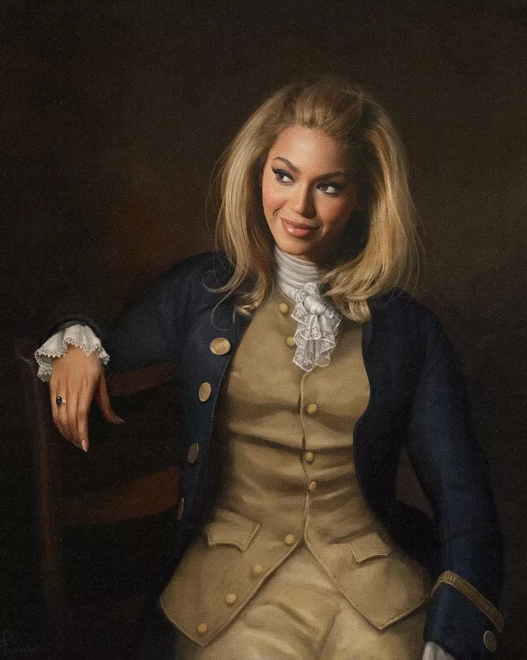 French Artist Kyès’ transformed Modern Celebrities to Classical Portraits