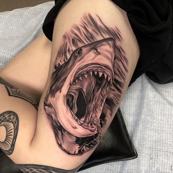 100 Inspiring Shark Tattoos with Meaning – Good Art Design